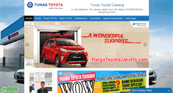 Desktop Screenshot of hargatoyotajakarta.com