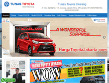 Tablet Screenshot of hargatoyotajakarta.com